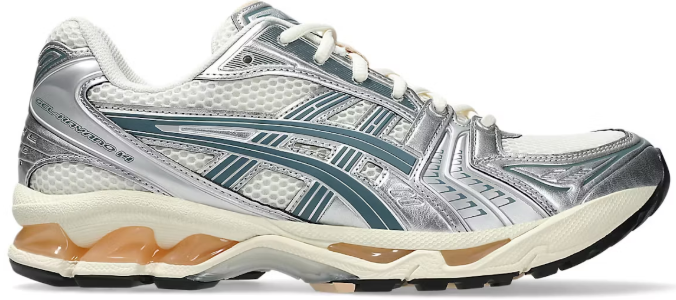 ASICS Gel-Kayano 14 Birch Pure Silver Teal Gold
