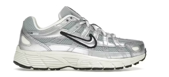 Nike P-6000 Metallic Silver Black (GS)