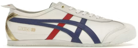 Onitsuka Tiger Mexico 66 White Blue Red Metallic Gold