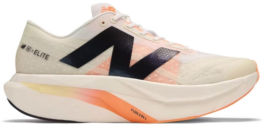 New Balance FuelCell SuperComp Elite v4 White Angora Hot Mango