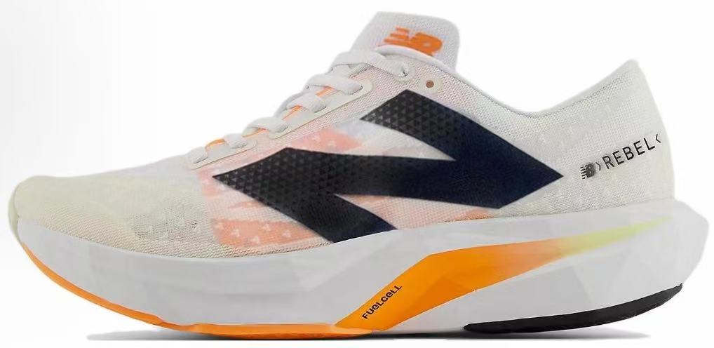 New Balance FuelCell Rebel v4 'White Black Orange' WFCXCN4(WMNS)